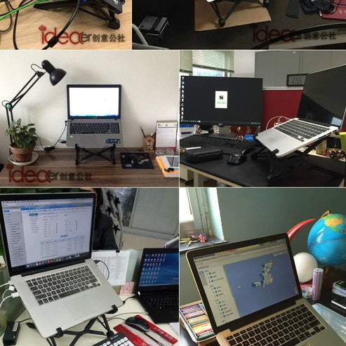 Lifting And Foldable Portable Desktop Computer Stand